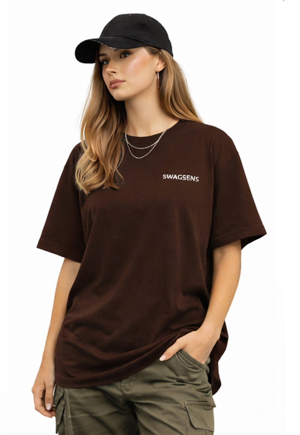 Women’s Premium Streetwear Tee – 220 GSM Heavyweight Oversized Fit
