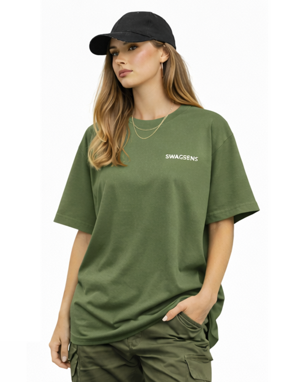 Women’s Premium Streetwear Tee – 220 GSM Heavyweight Oversized Fit