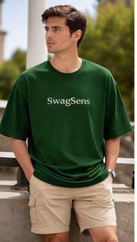 Men’s Oversized T-Shirt 220 GSM Cotton – Premium Heavyweight Streetwear Tee