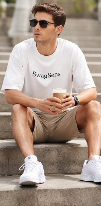Men’s Oversized T-Shirt 220 GSM Cotton – Premium Heavyweight Streetwear Tee