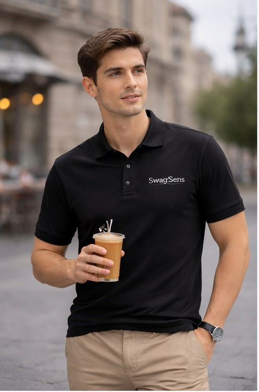 Men’s Premium Polo T-Shirt 220 GSM Cotton – Regular Fit | Stylish Collar T-Shirt for Men