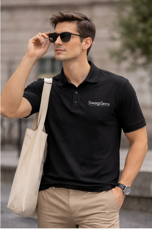 Men’s Premium Polo T-Shirt 220 GSM Cotton – Regular Fit | Stylish Collar T-Shirt for Men