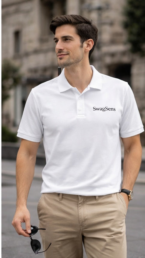 Men’s Premium Polo T-Shirt 220 GSM Cotton – Regular Fit | Stylish Collar T-Shirt for Men