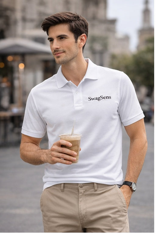 Men’s Premium Polo T-Shirt 220 GSM Cotton – Regular Fit | Stylish Collar T-Shirt for Men