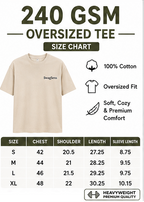 Men’s Oversized T-Shirt 240 GSM Heavyweight Cotton – Premium Streetwear Loose Fit Tee