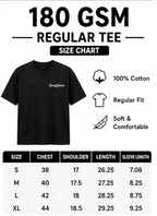 Premium Regular Streetwear T-Shirt 180 GSM – 100% Cotton